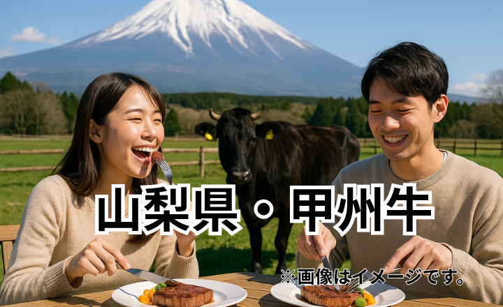 山梨県・甲州牛｜富士山麓の澄んだ水と空気が育む黒毛和牛